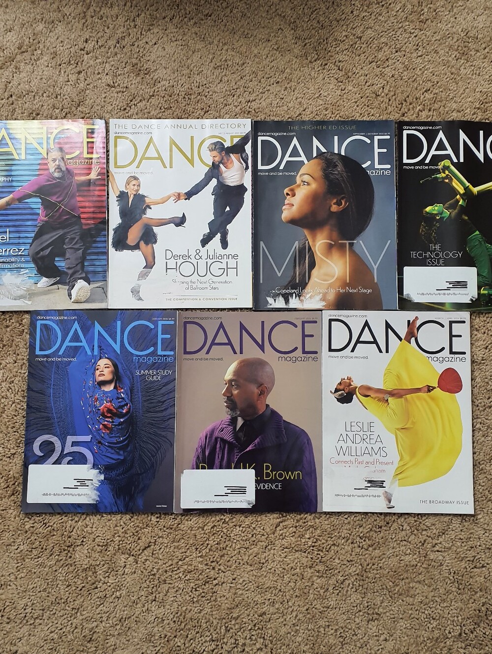 DANCE MAGAZINE Lot Of 7 May 2025 to May 2026 Issues For Dance Enthusiasts